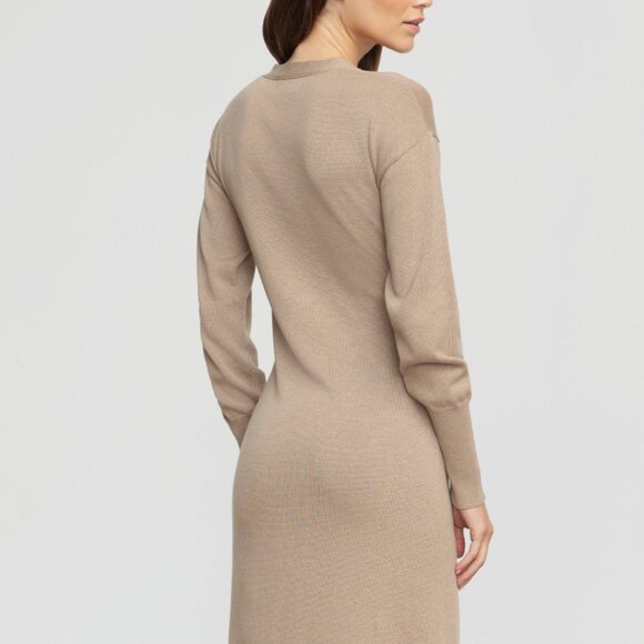 Modern Citizen Linden Front Wrap Sweater Dress - Picture 2 of 6